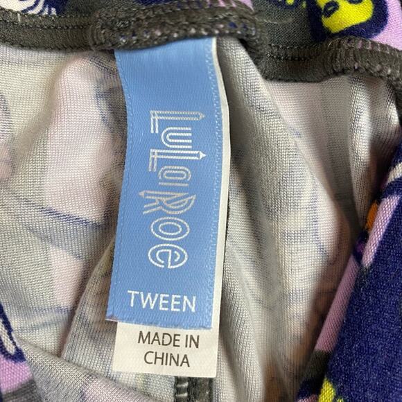 LULAROE GIRLS HALLOWEEN PURPLE LEGGINGS SIZE TWEEN - Picture 6 of 10